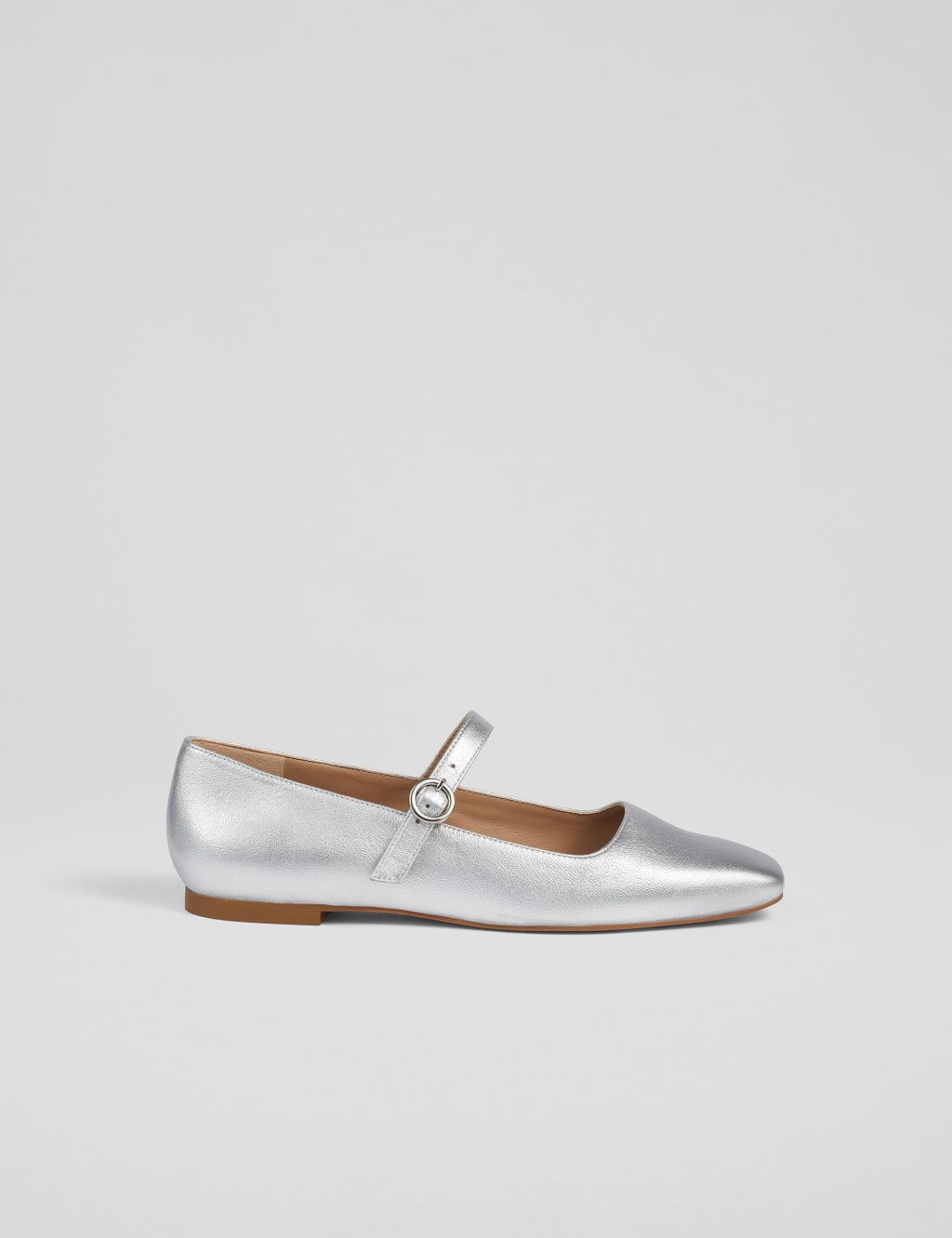 Leather Strappy Square Toe Mary Jane Shoes 1 of 4