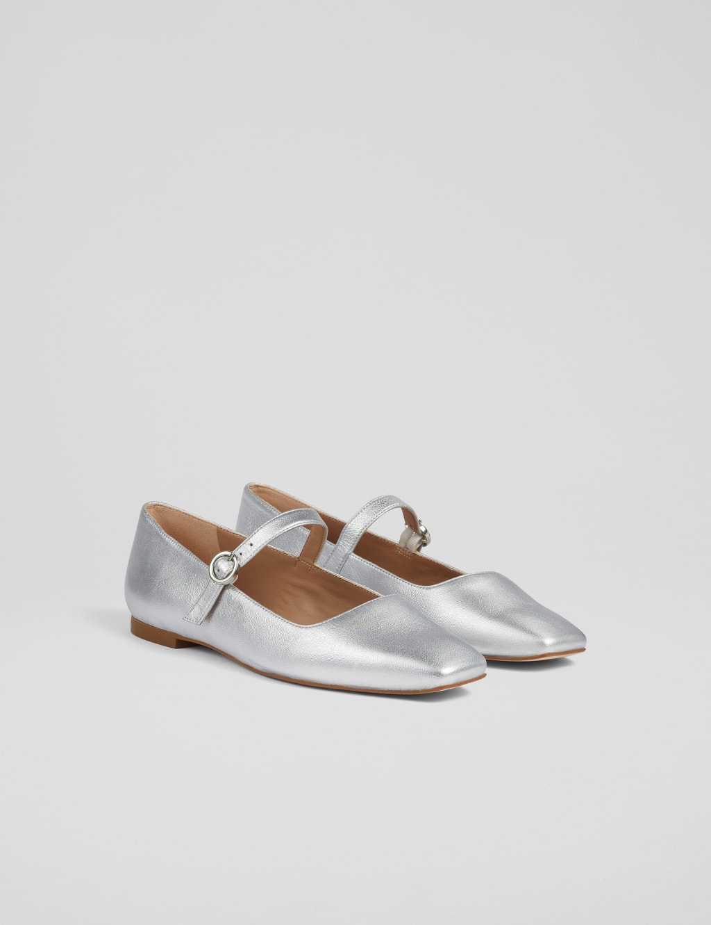Leather Strappy Square Toe Mary Jane Shoes 4 of 4