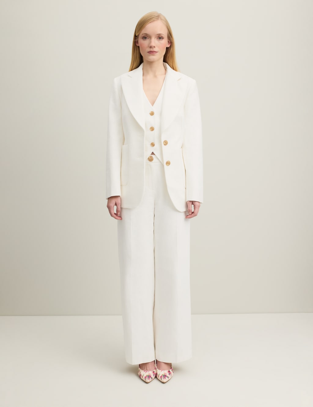 Pure Cotton Single Breasted Blazer 4 of 4