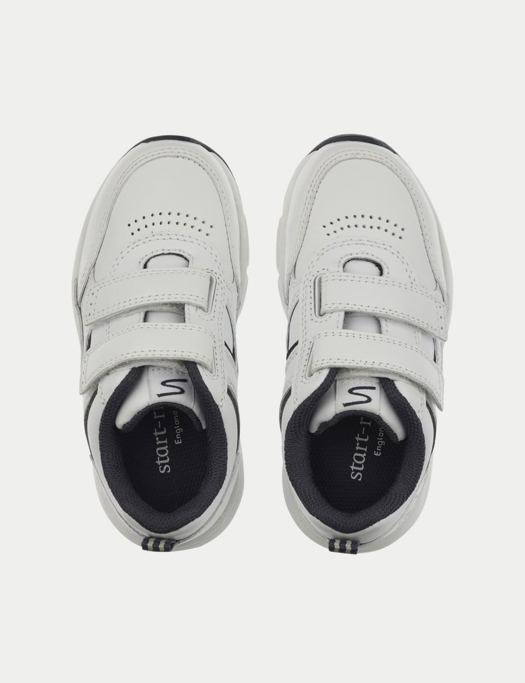 Kids' Leather Riptape School Shoes (9 Small - 5½ Large) 3 of 6