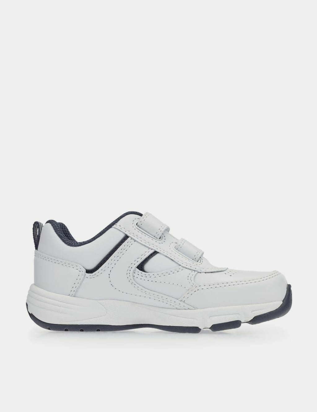 Kids' Leather Riptape School Shoes (9 Small - 5½ Large) 6 of 6