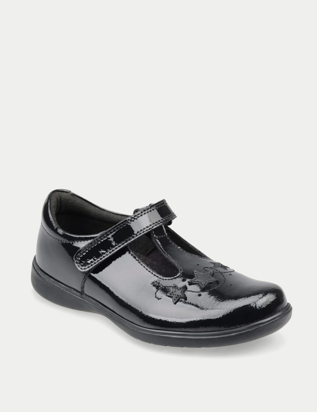 Kids' Leather T Bar Schoolwear Shoes (9 Small - 2 Large) 2 of 7