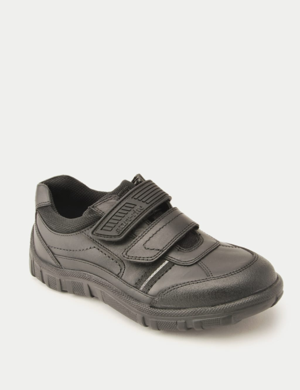 Kids' Leather Riptape School Shoes (9 Small - 3½ Large) 2 of 4