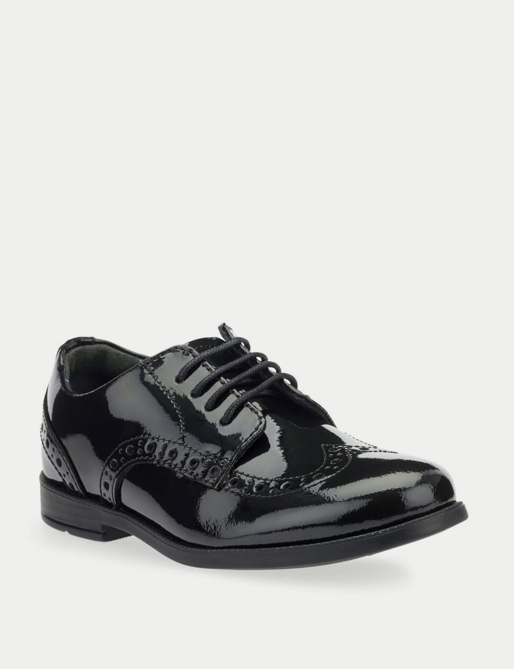 Kids' Patent Leather Brogue School Shoes (10 Small - 4 Large) 2 of 4