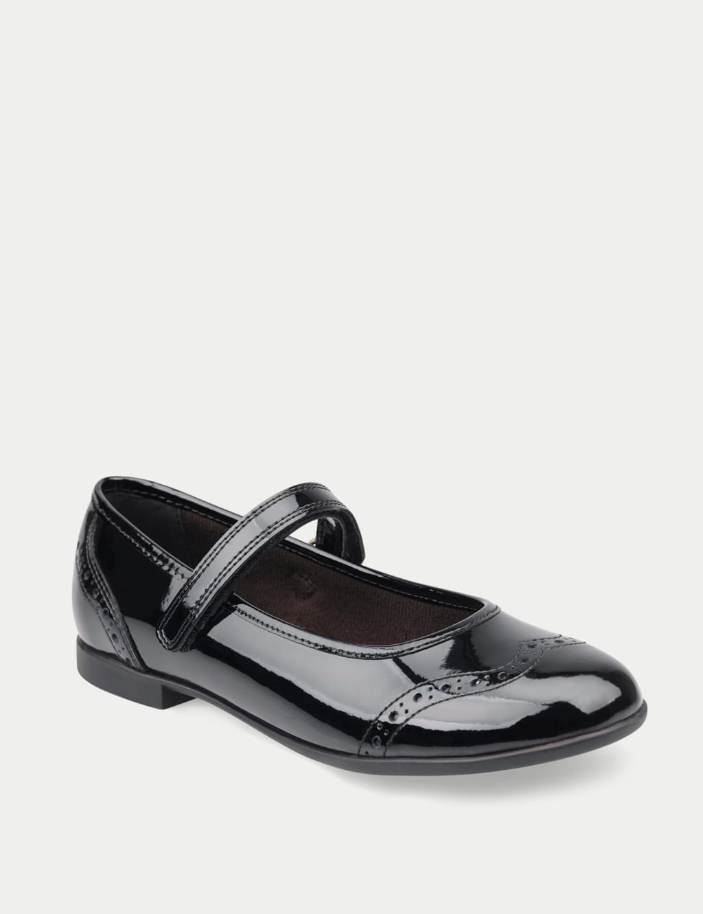 Kids' Patent Leather Riptape School Shoes (1 Large - 8 Large) 2 of 6