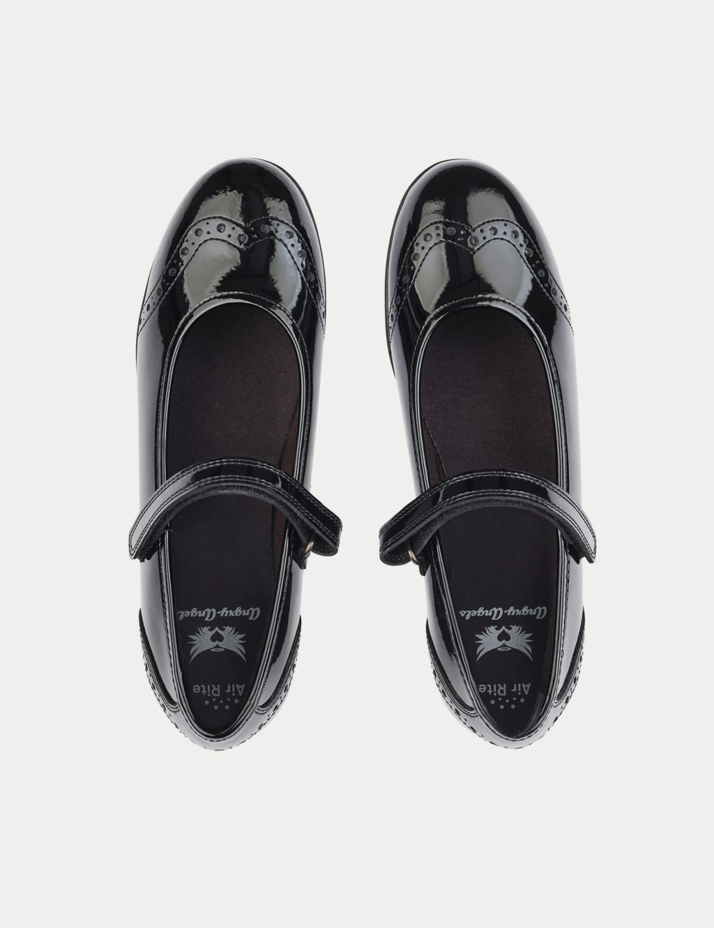 Kids' Patent Leather Riptape School Shoes (1 Large - 8 Large) 3 of 6