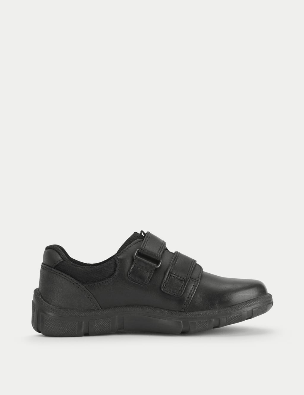 Kids' Leather Riptape School Shoes (9 Small - 3½ Large) 4 of 6