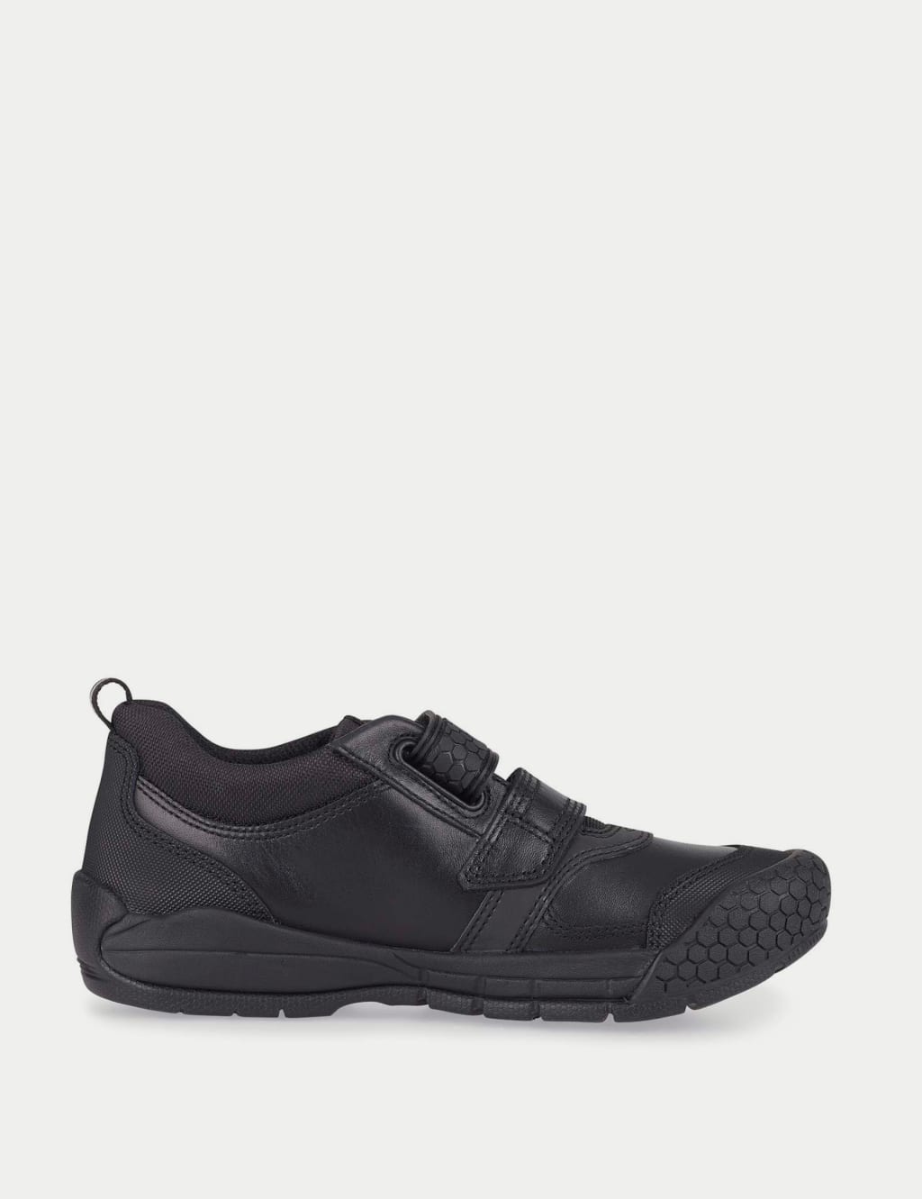 Kids' Leather Riptape School Shoes (7 Small - 4 Large) 4 of 6