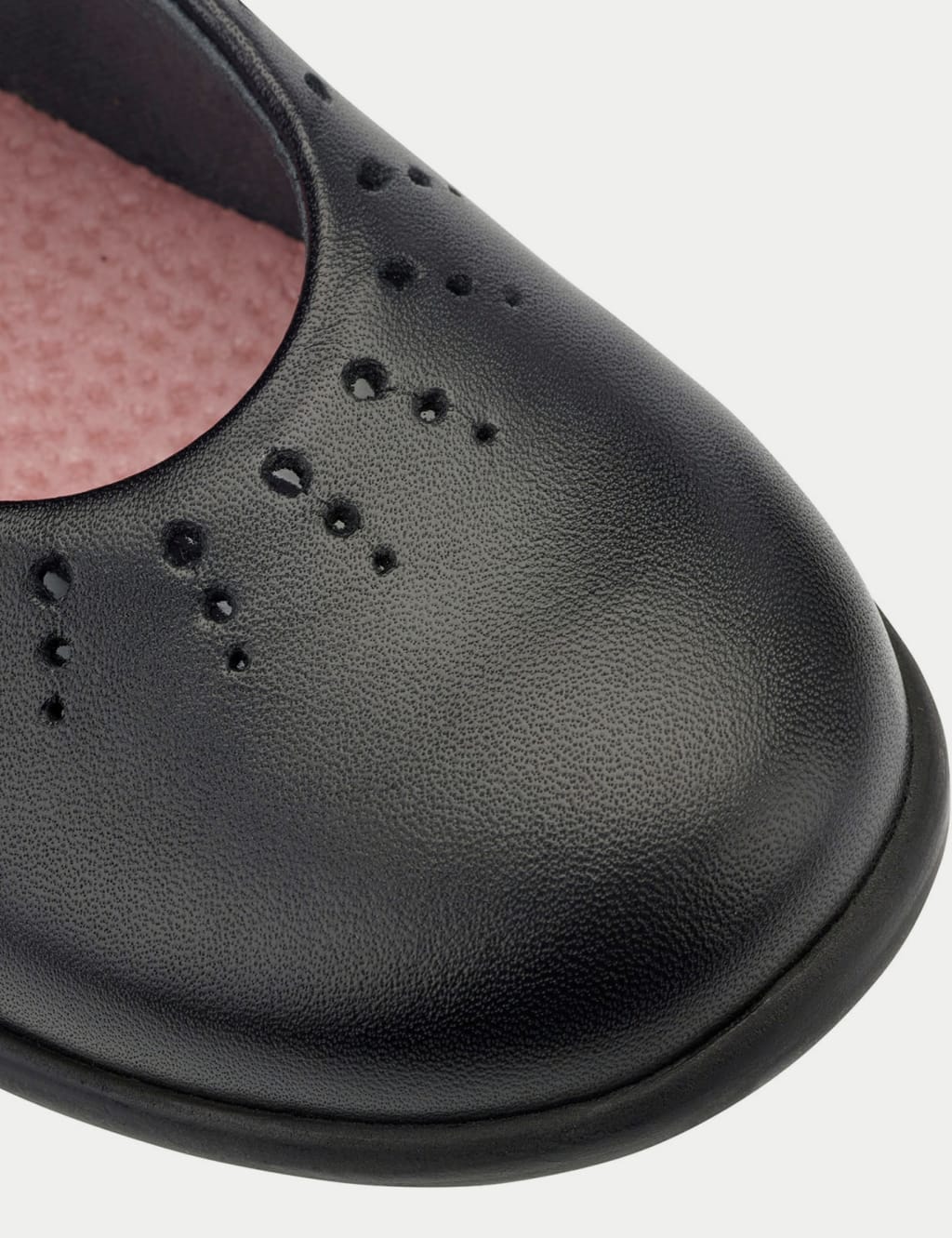Kids' Leather Riptape School Shoes (10 Small - 4 Large) 4 of 4