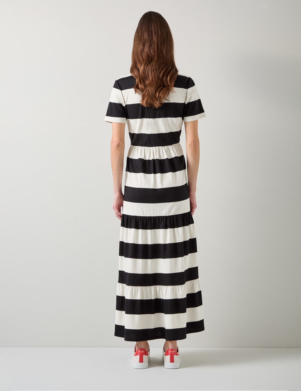 Pure Cotton Striped Maxi T Shirt Dress LK BENNETT M S