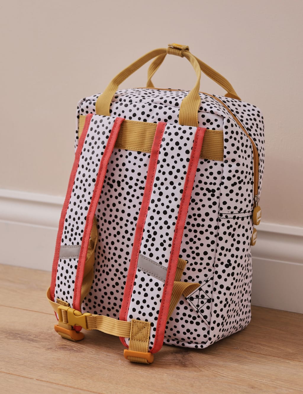 Polka dot backpacks for school discount