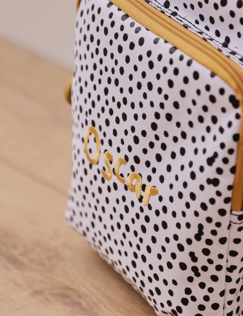 Personalised Polka Dot Medium Backpack with Grab Handle 5 of 6