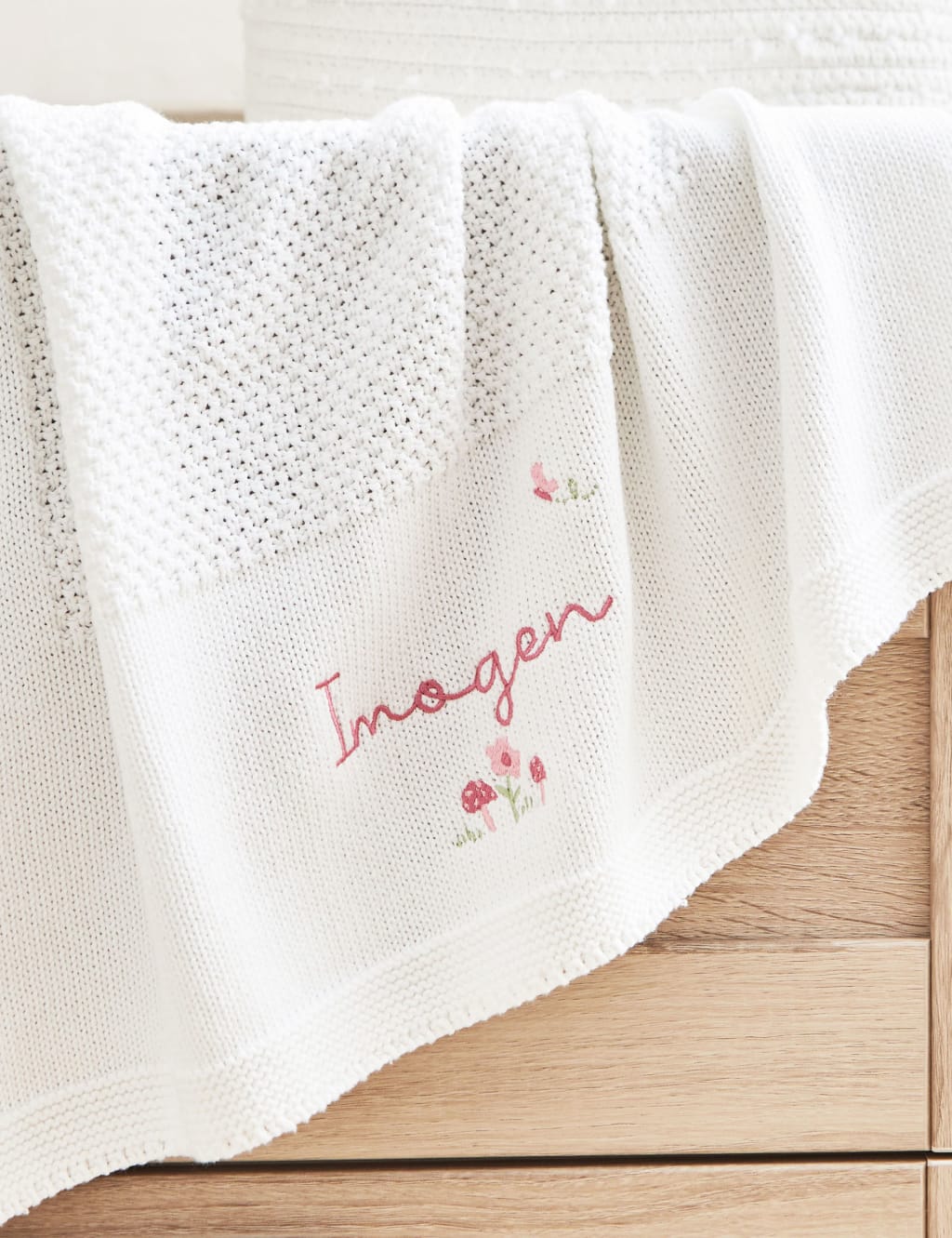 Personalised Floral Ivory Shawl 1 of 4