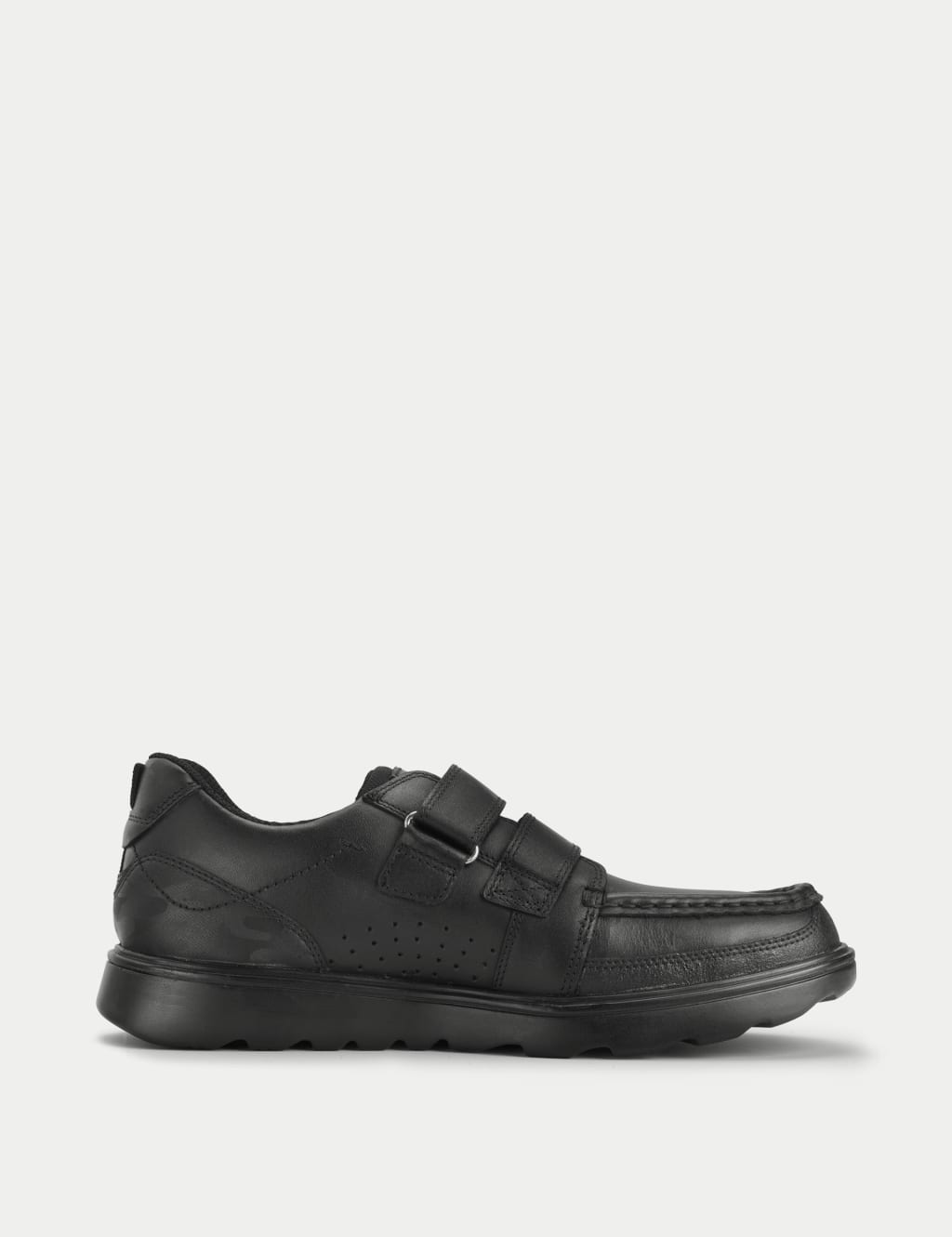 Kids' Leather Riptape School Shoes (2 Large - 9½ Large) 5 of 5