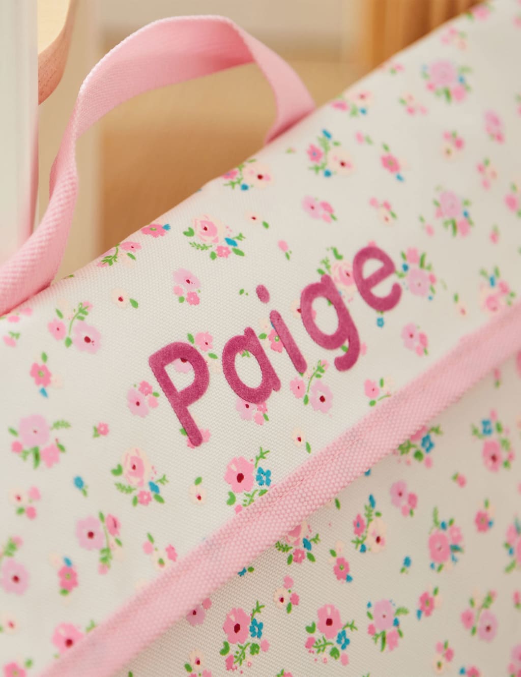 Personalised Ditsy Print Book Bag 2 of 3