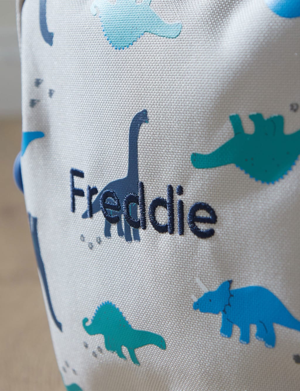 Grey Dinosaur Medium Backpack 2 of 5