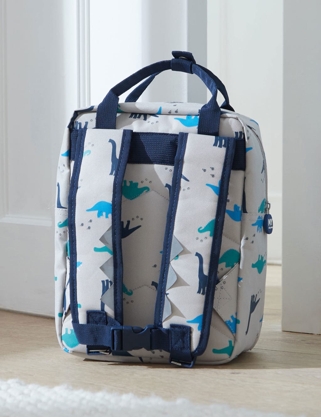 Grey Dinosaur Medium Backpack 4 of 5
