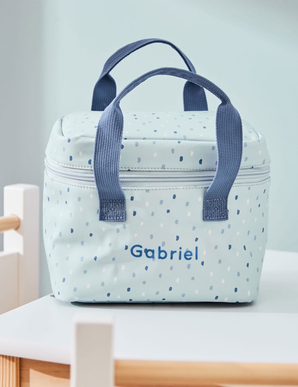 Personalised Blue Spot Snack Bag 1 of 4