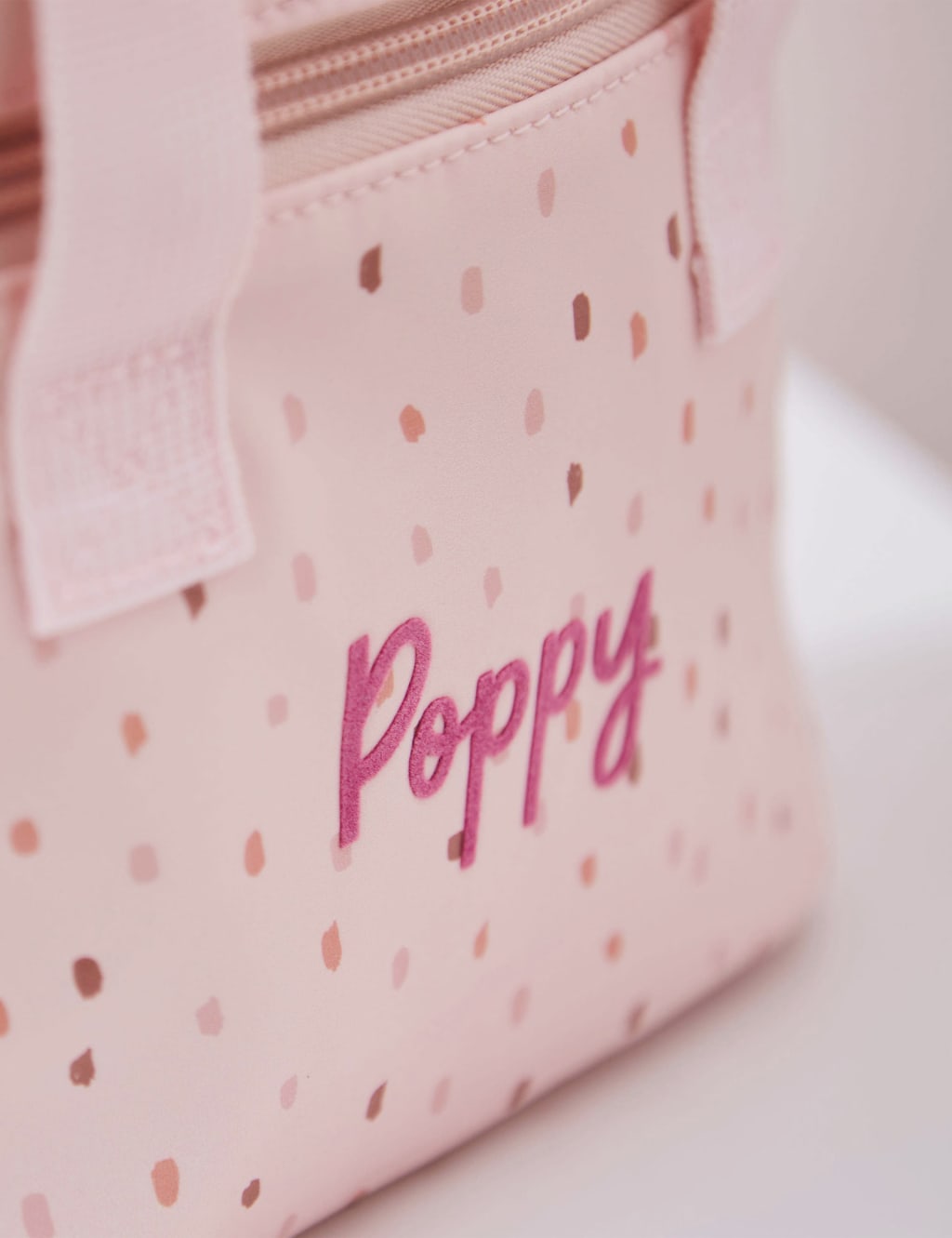 Personalised Pink Spot Snack Bag 4 of 5