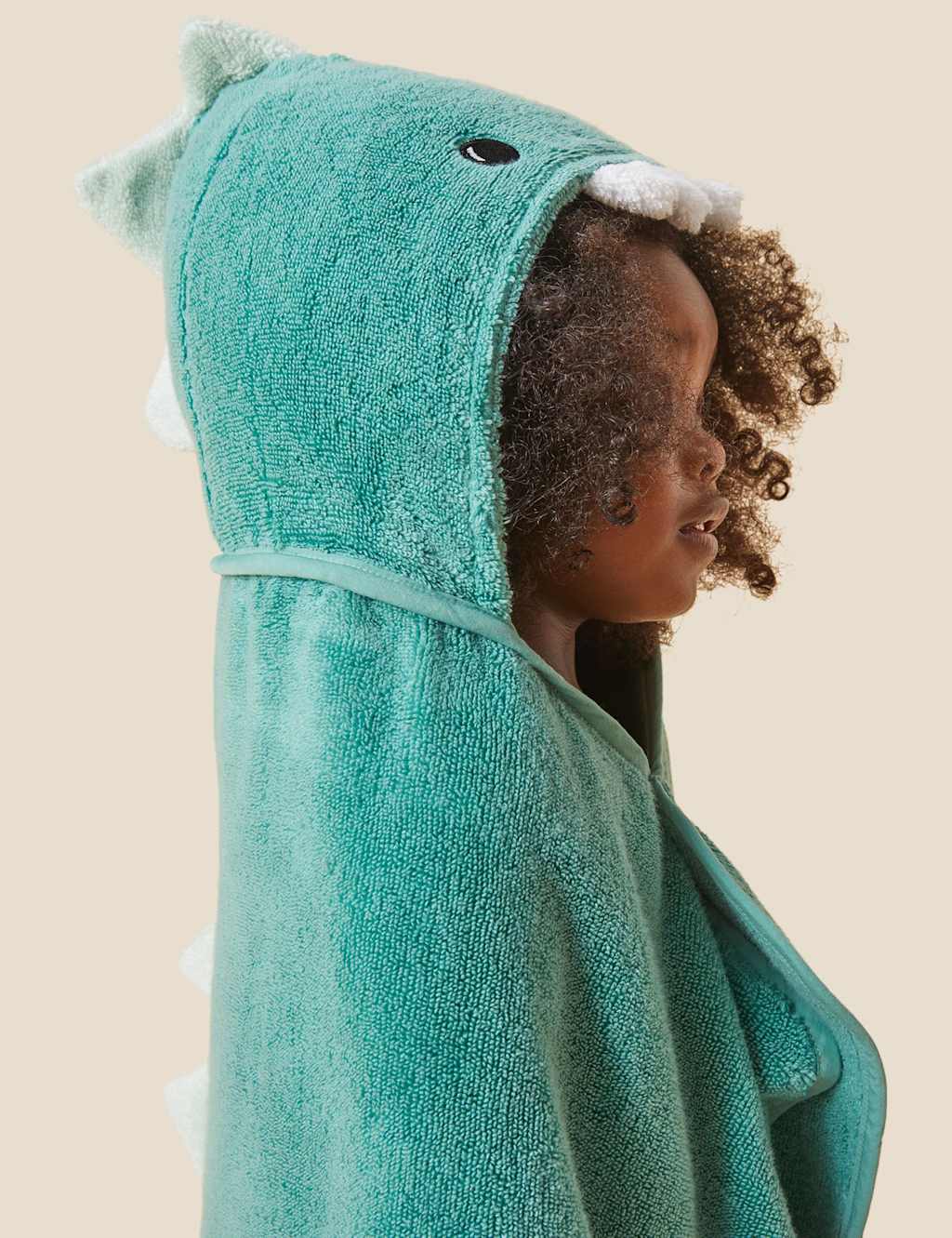 Pure Cotton Dinosaur Hooded Toddler Towel 4 of 6