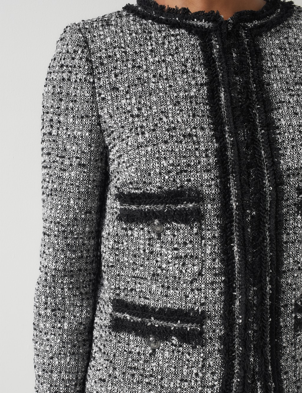Tweed Textured Short Jacket 3 of 4