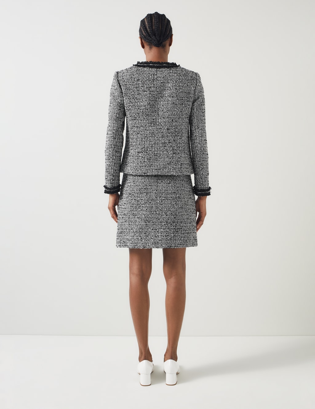 Tweed Textured Short Jacket 4 of 4