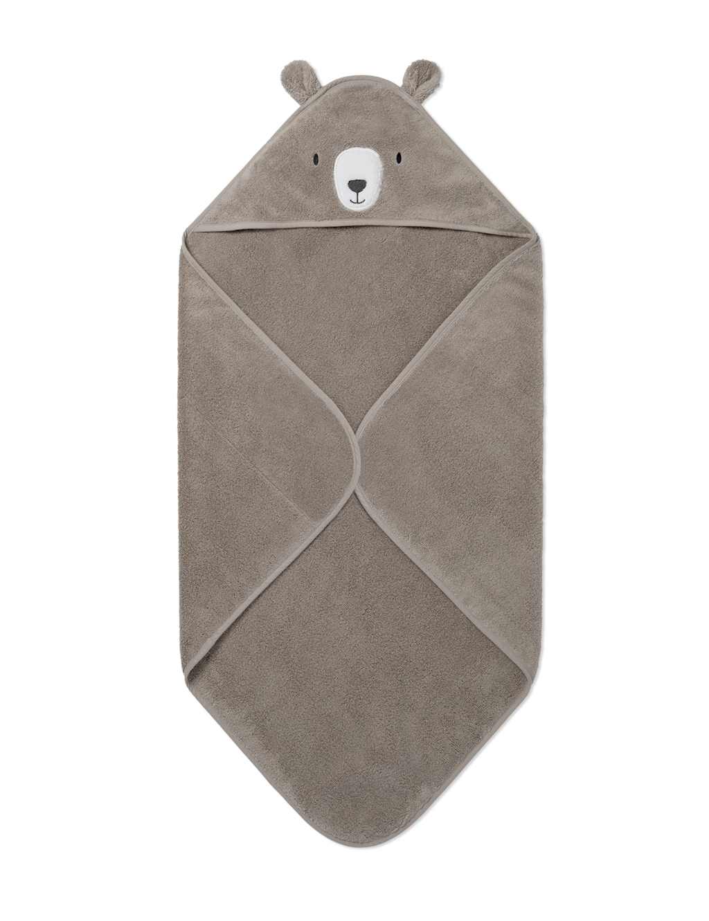 Pure Cotton Bear Hooded Baby Towel 2 of 6