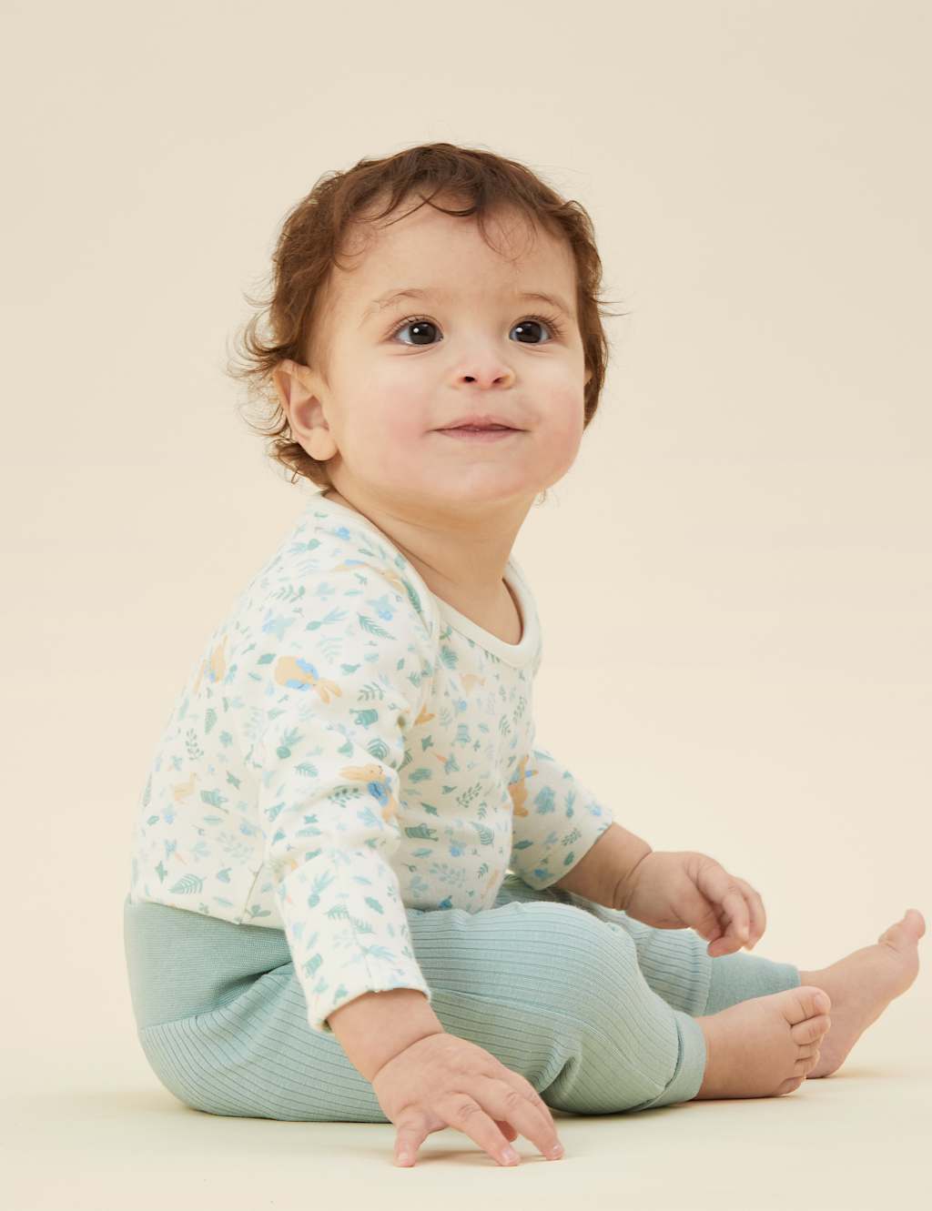 Cotton Blend Peter Rabbit™ Bodysuit (0-24 Mths) 1 of 4