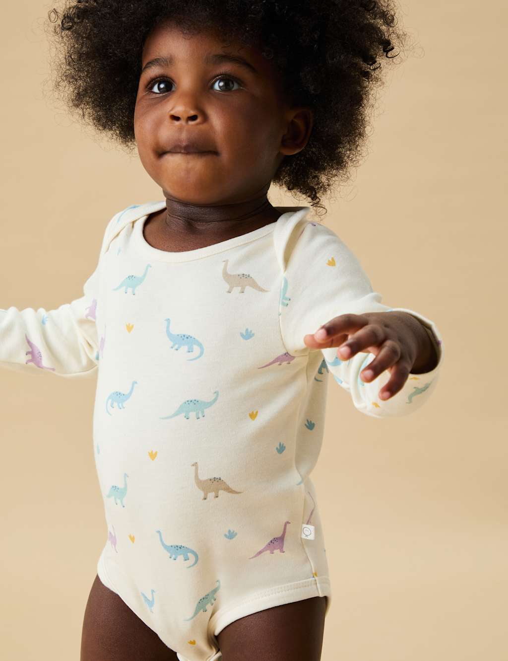 Cotton Blend Dinosaur Bodysuit (0-24 Mths) 3 of 4