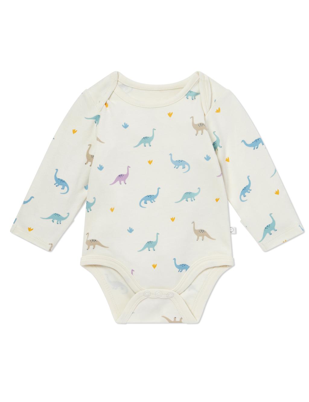 Cotton Blend Dinosaur Bodysuit (0-24 Mths) 2 of 4