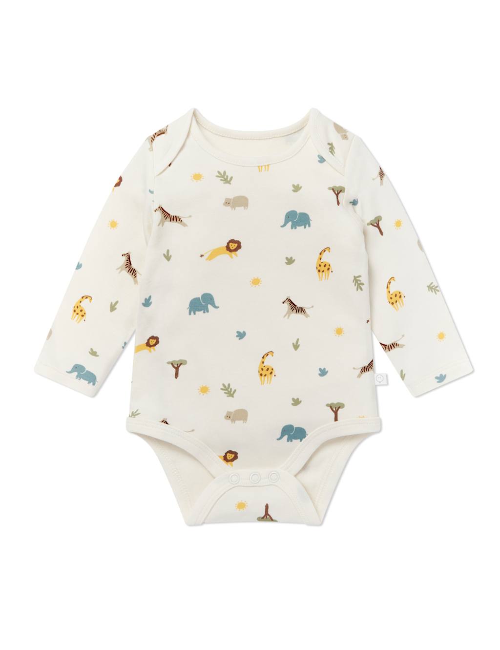Cotton Blend Safari Bodysuit (0-24 Mths) 1 of 3