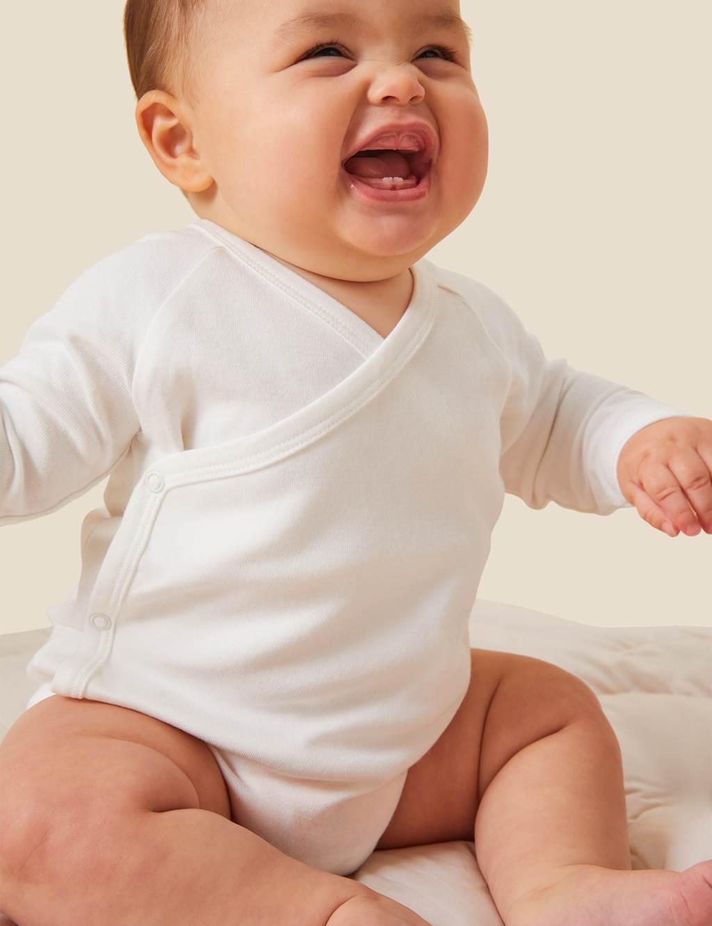 Cotton Blend Wrap Bodysuit (7lbs-24 Mths) 3 of 4
