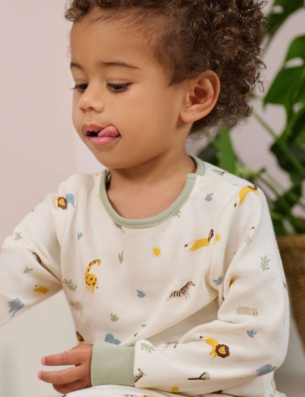 Cotton Blend Safari Print Pyjamas (6 Mths-6 Yrs) 3 of 3
