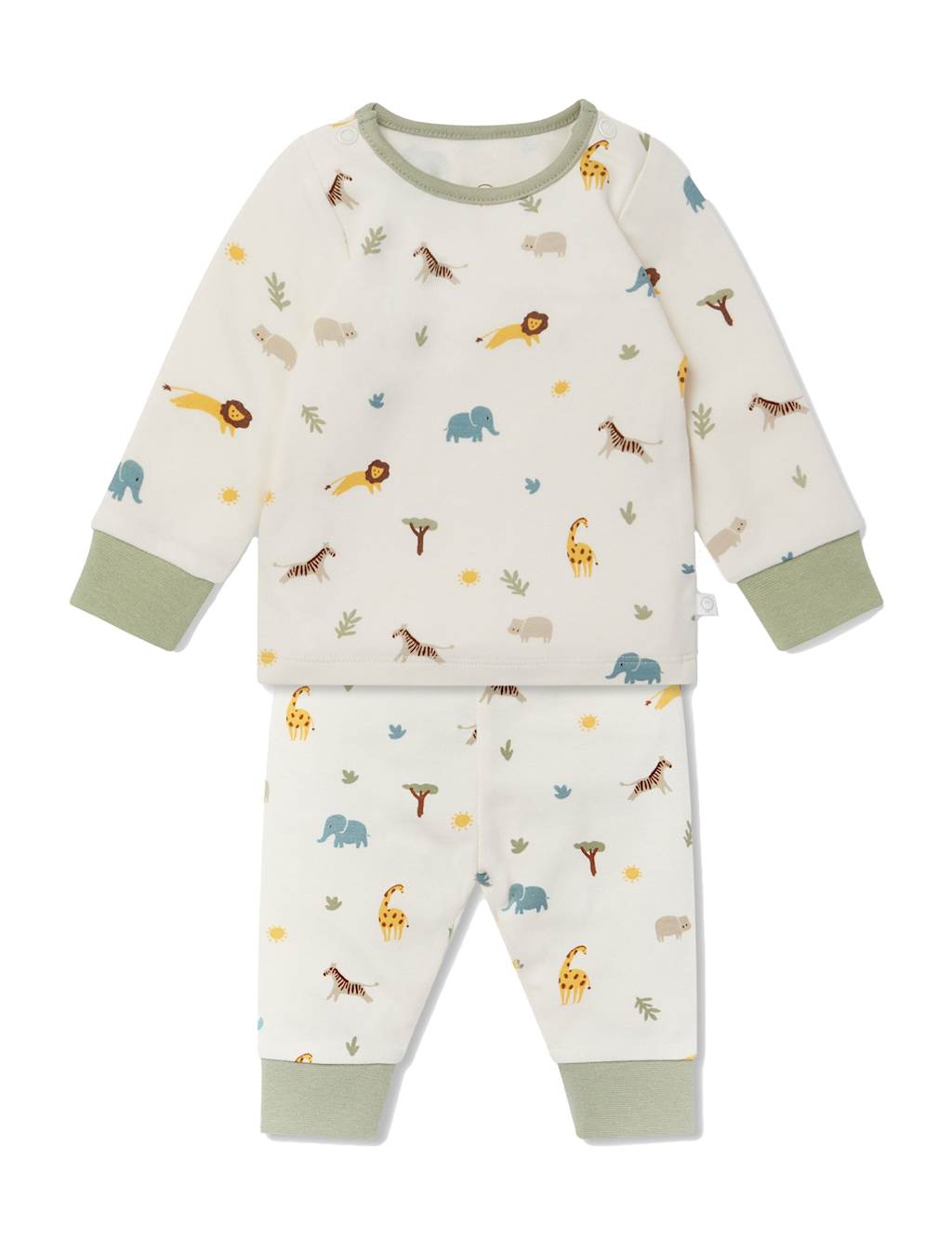 Cotton Blend Safari Print Pyjamas (6 Mths-6 Yrs) 2 of 3