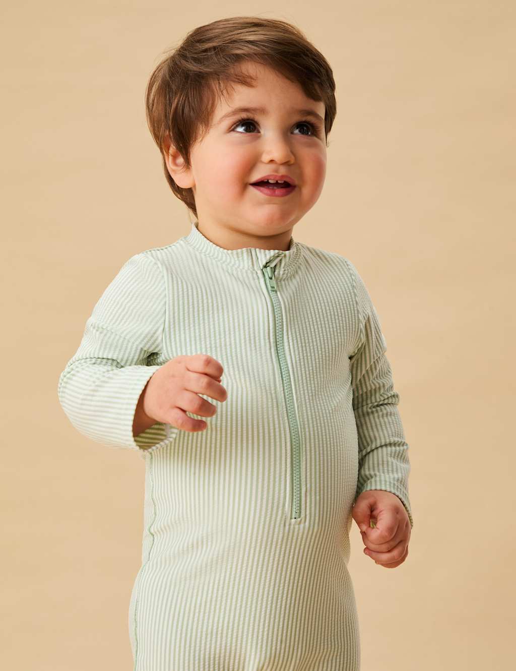 Seersucker All In One Swim Suit (0-24 Mths) 5 of 6