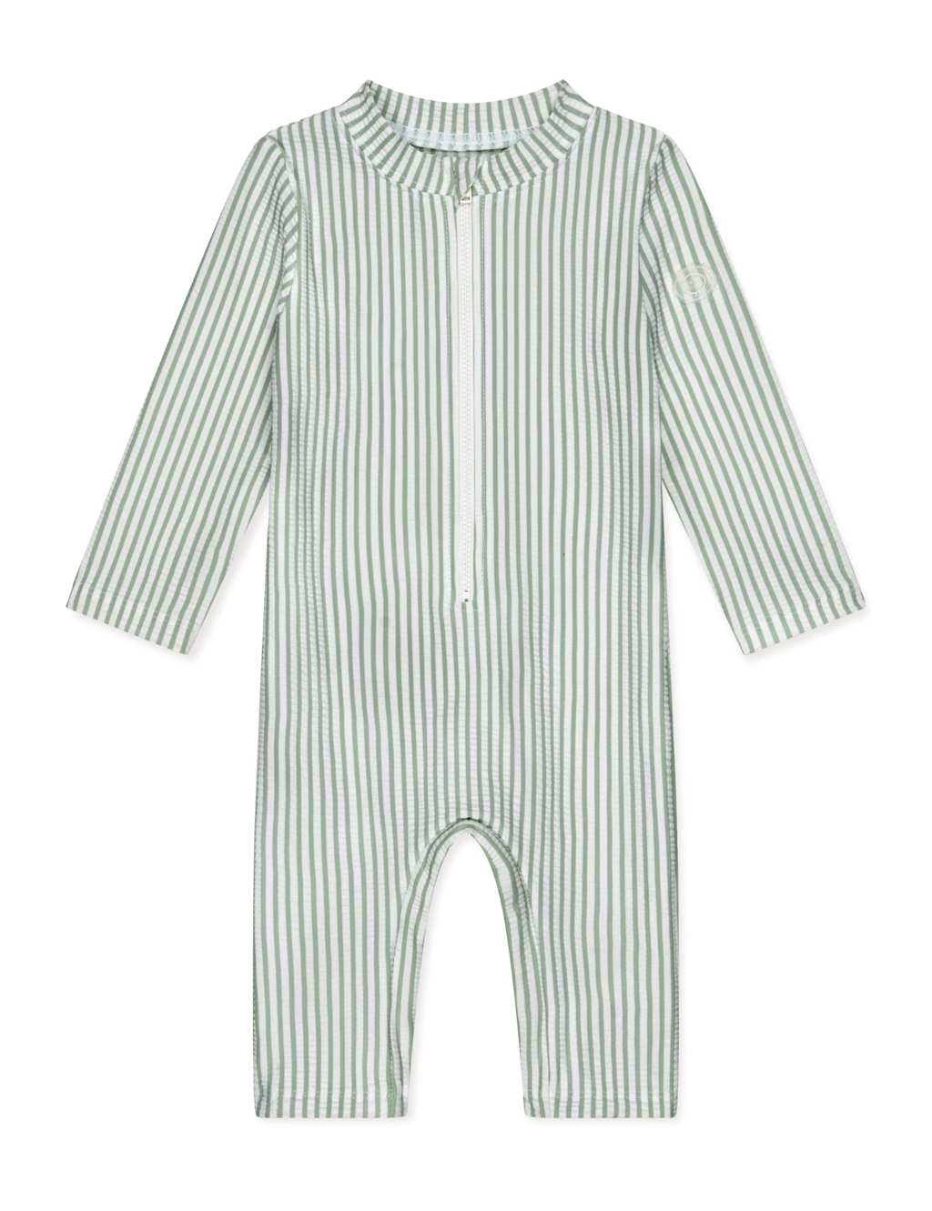 Seersucker All In One Swim Suit (0-24 Mths) 2 of 6
