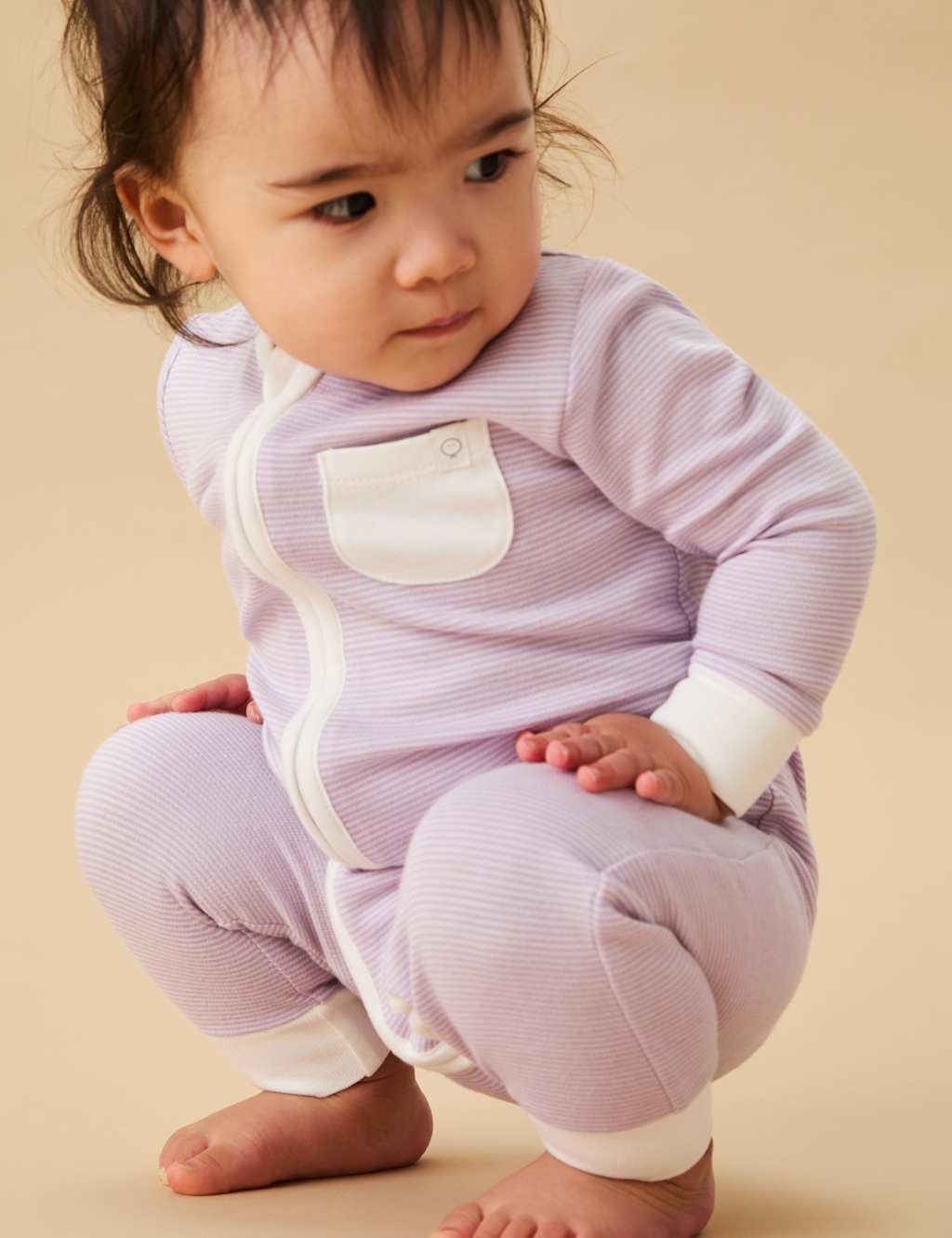 3pk Cotton Blend Sleepsuits (0-24 Mths) 6 of 8