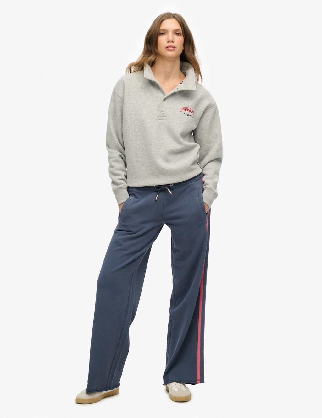 Pure Cotton Side Stripe Straight Leg Joggers 3 of 6