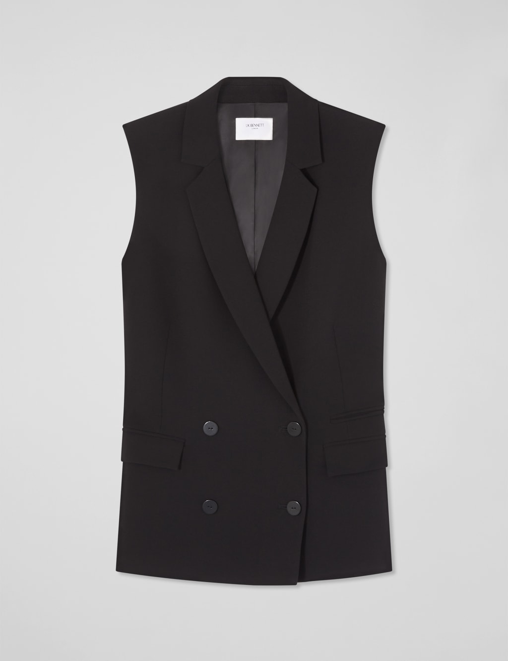 Double Breasted Longline Waistcoat 2 of 3