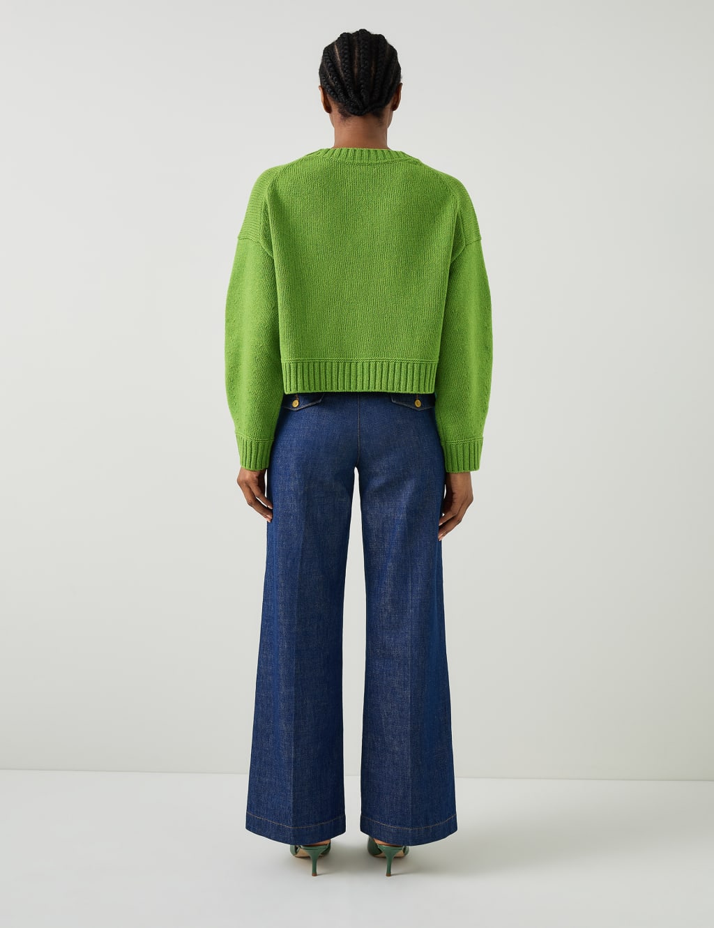 Pure Merino Wool Crew Neck Cardigan 3 of 4