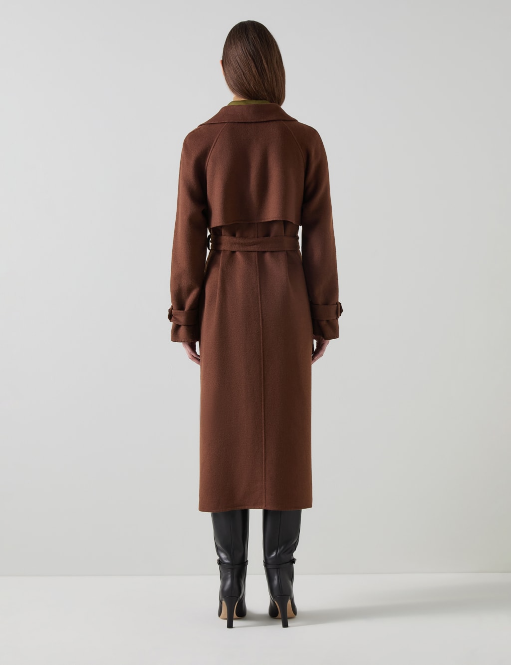Wool Rich Relaxed Longline Trench Coat 3 of 4