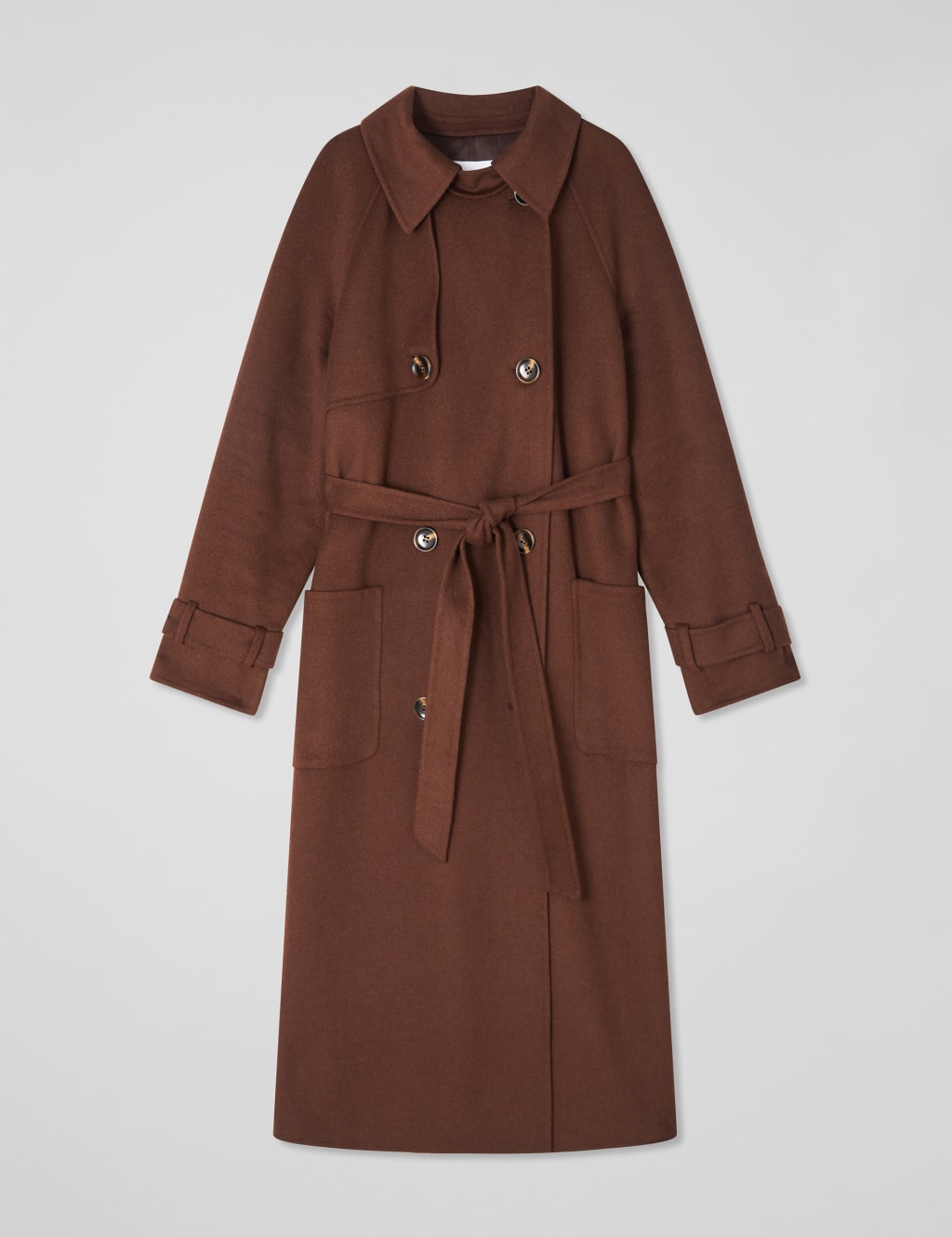 Wool Rich Relaxed Longline Trench Coat 2 of 4