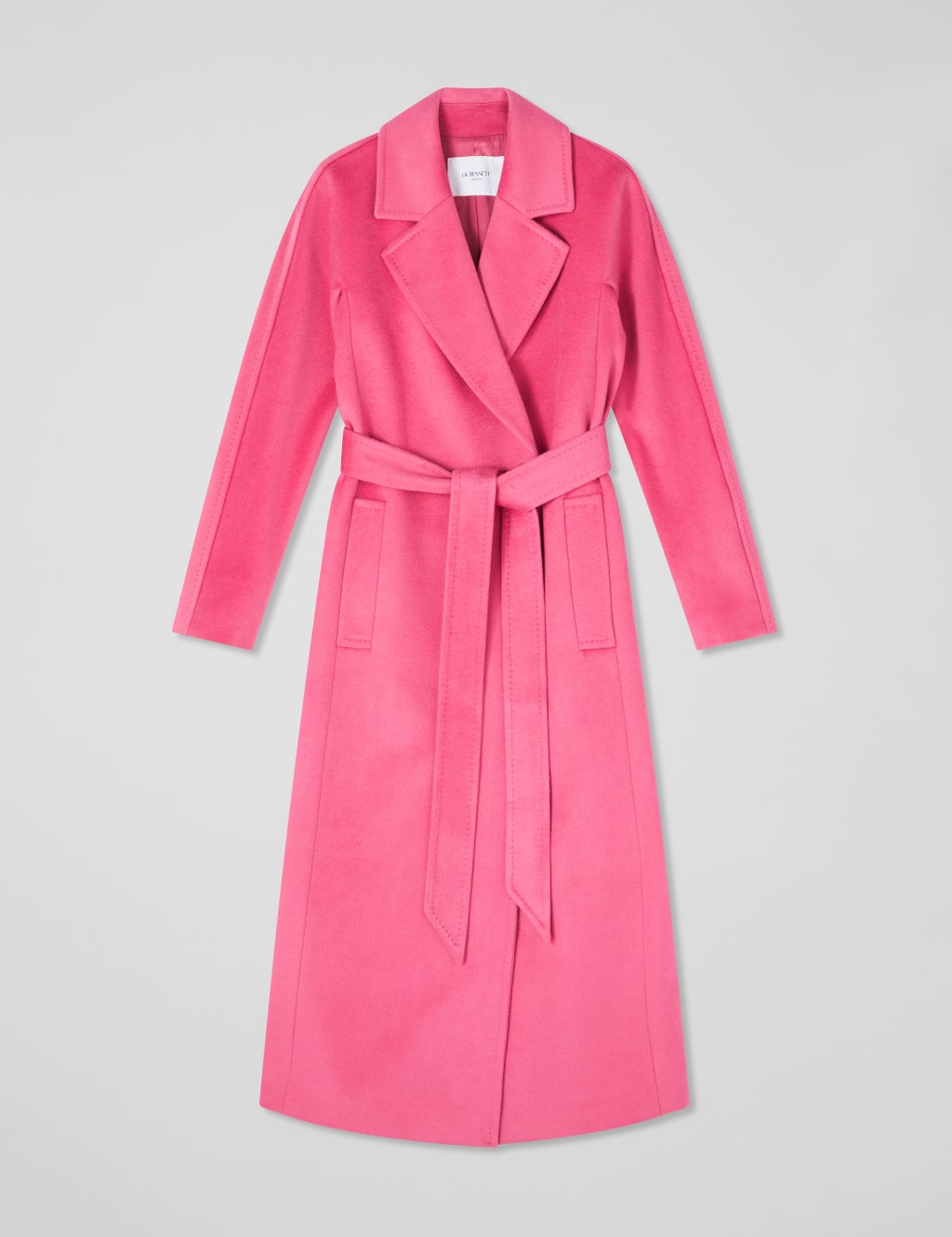 Pure Wool Longline Wrap Coat