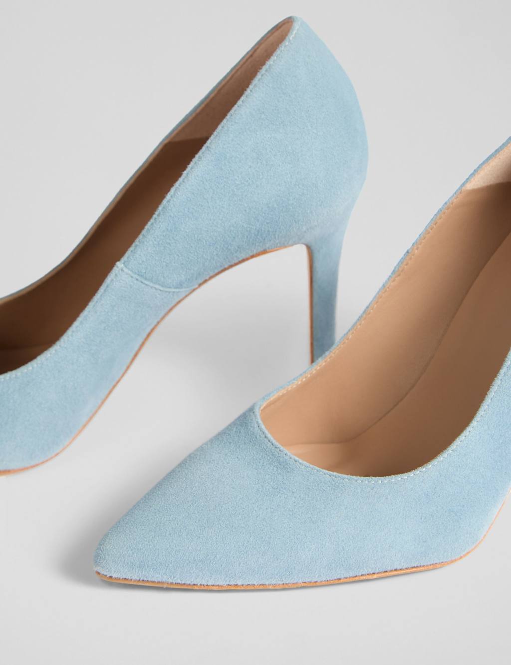 Suede Stiletto Heel Pointed Court Shoes 4 of 4