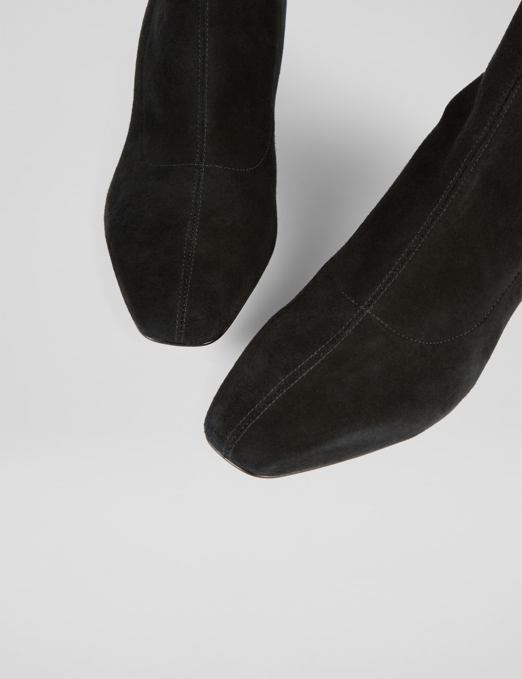 Suede Block Heel Ankle Boots 3 of 4