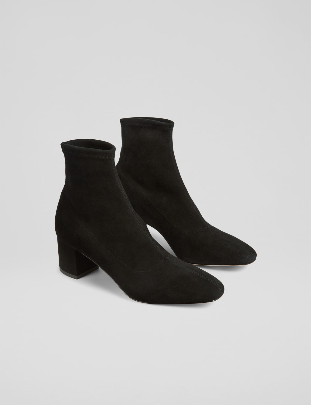 Suede Block Heel Ankle Boots 4 of 4