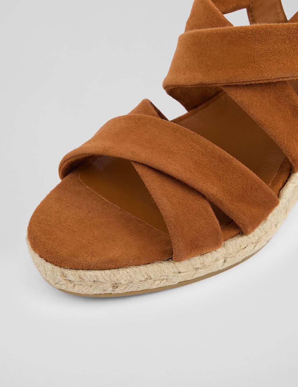 Suede Crossover Strappy Wedge Sandals 4 of 4