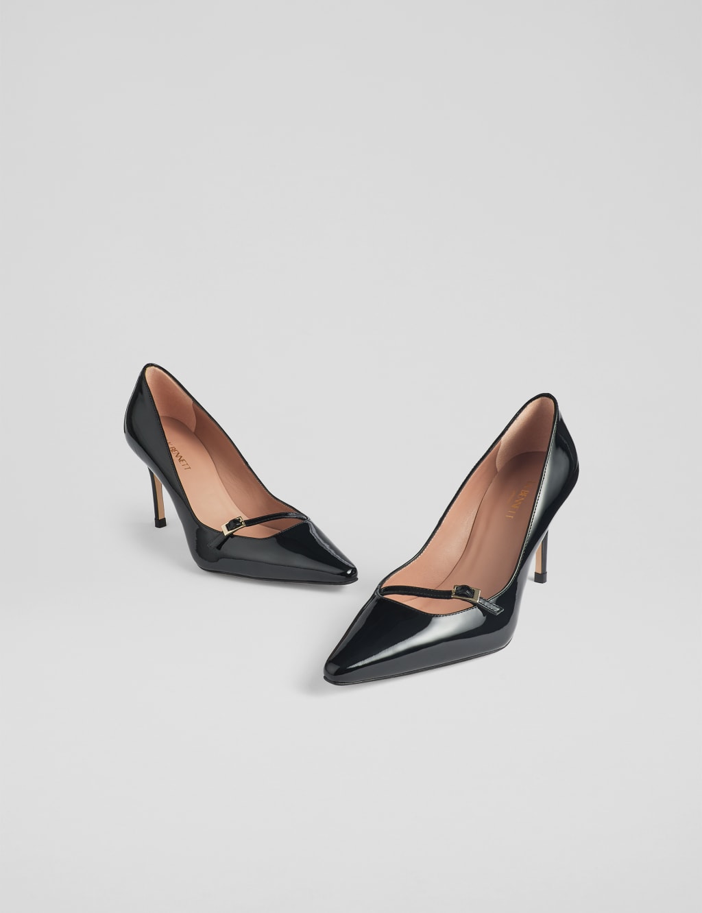 Leather Buckle Stiletto Heel Court Shoes LK BENNETT M S
