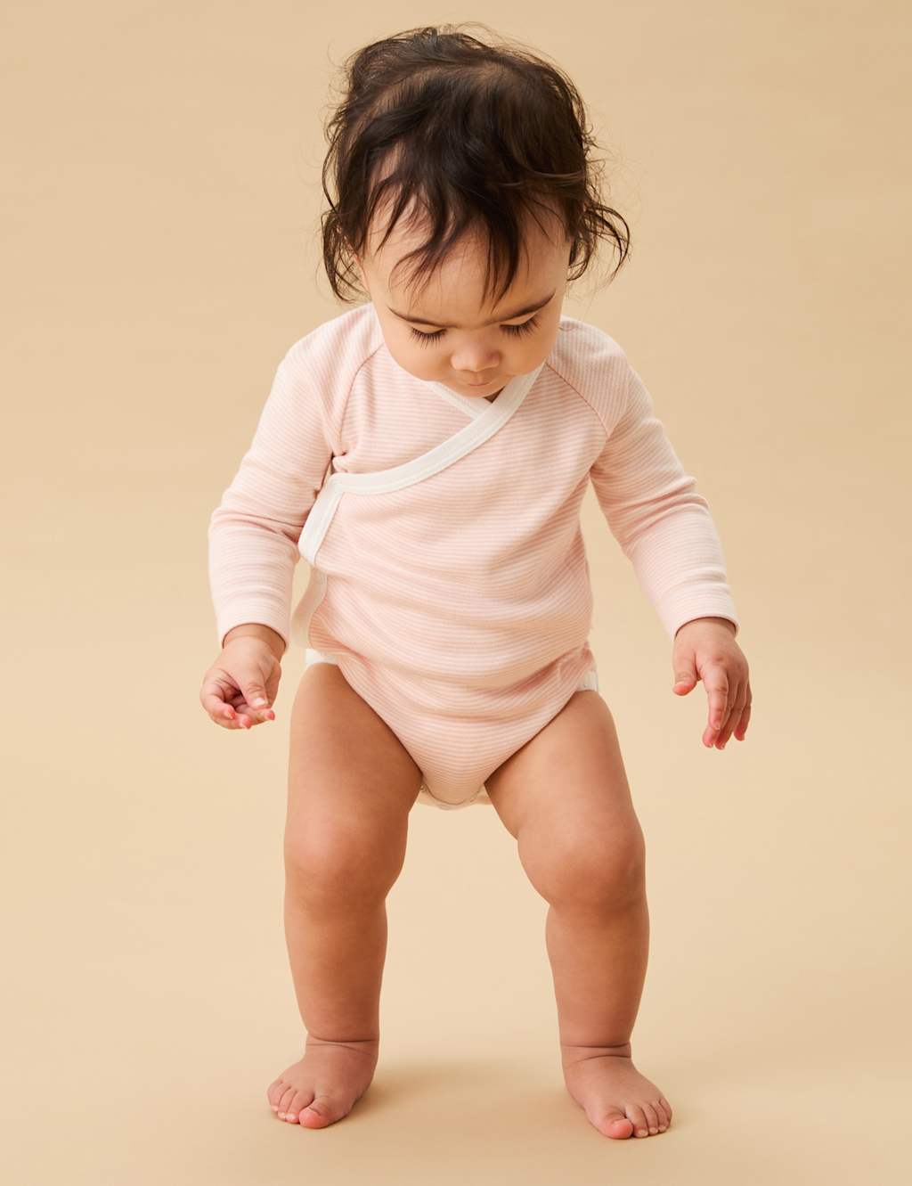 Cotton Blend Striped Bodysuit (7lbs-24 Mths) 1 of 5