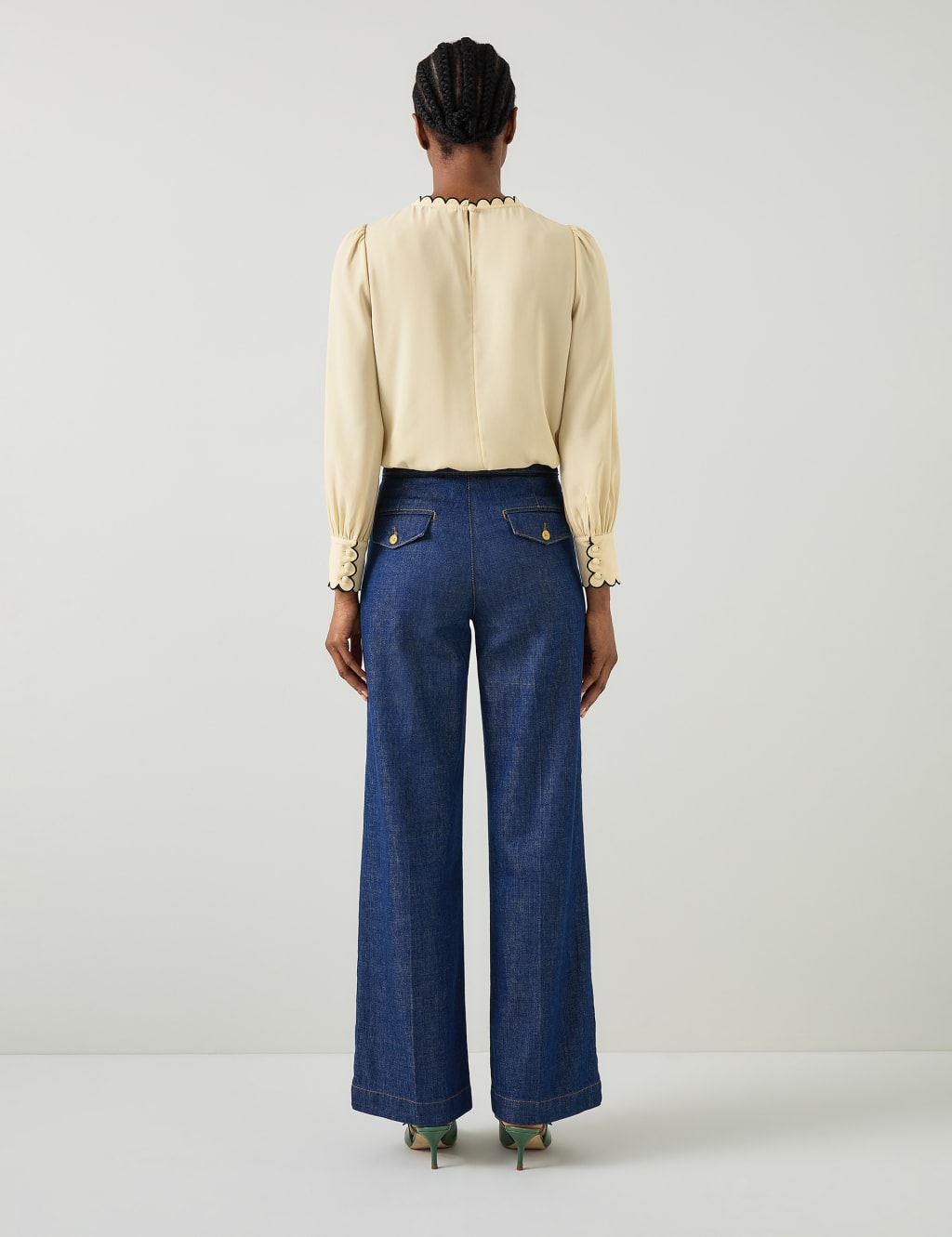 Stand Collar Long Sleeve Blouse 3 of 4